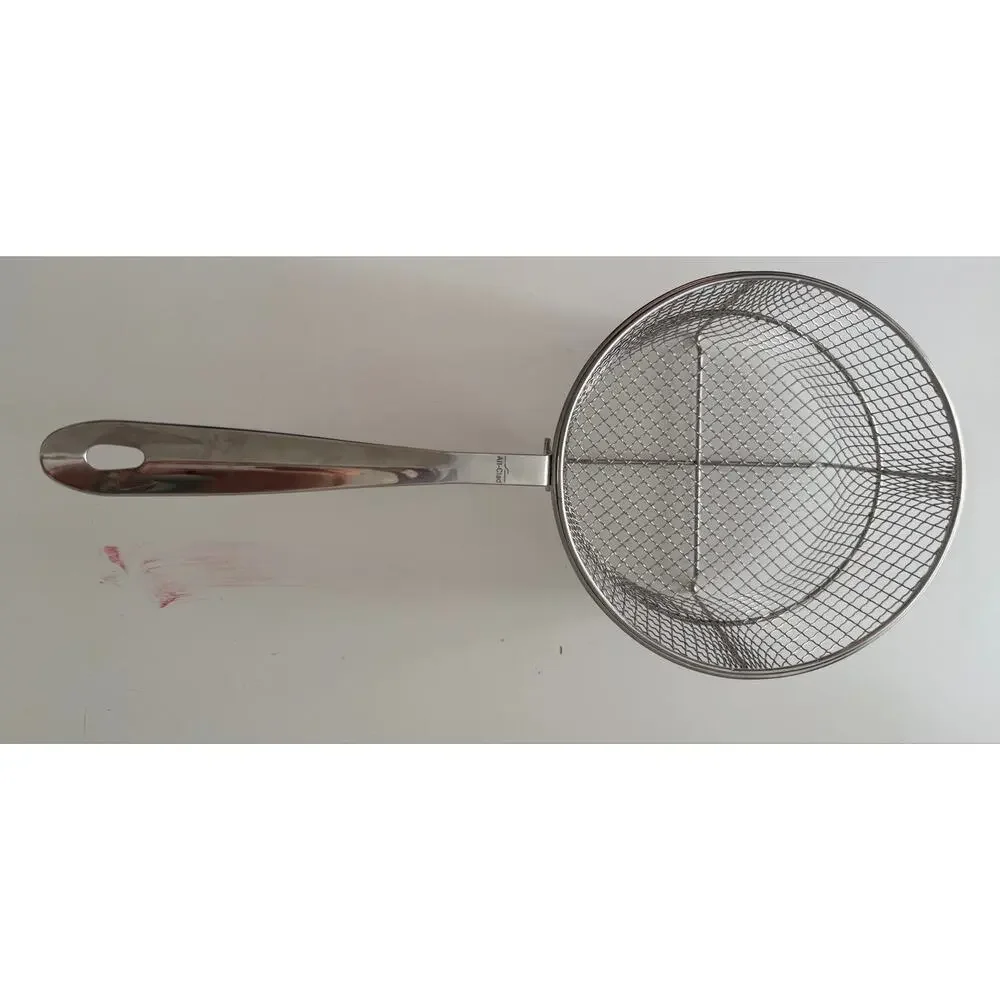 All-Clad Stainless Steel Mesh Wire Long Handle Steamer Frying Basket 7.5